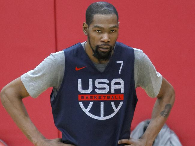 Kevin Durant hasn’t lost a game while representing Team USA. Picture: Ethan Miller/Getty Images