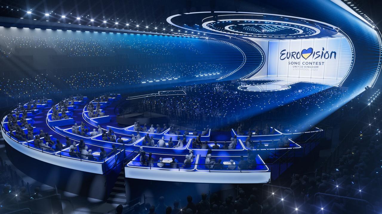 Eurovision song contest stage render. Picture: BBC