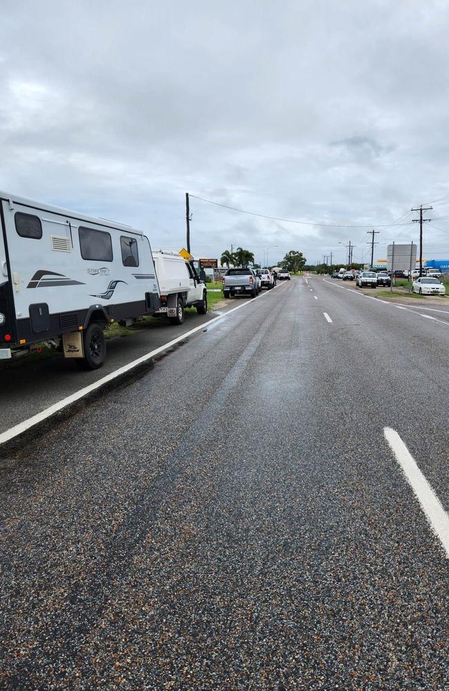 Scores of travellers have been left high and not-so-dry on the roadside.