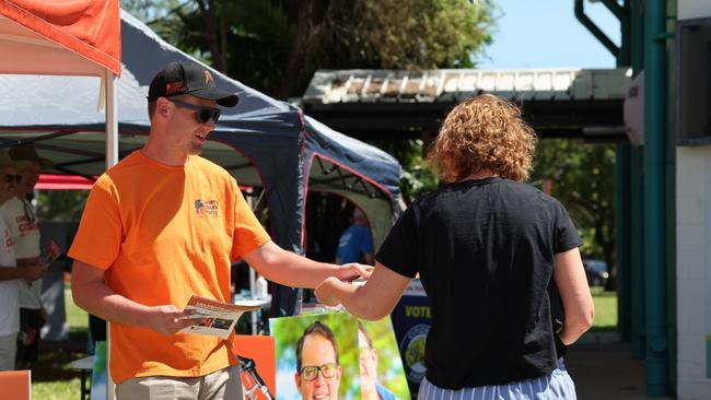 Territorians cast their vote at the Nightcliff polling booth on May 3, 2025. Picture: Pema Tamang Pakhrin