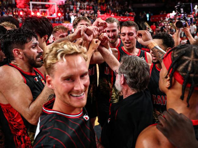 The on-court turnaround of the Illawarra Hawks will provide hope that their finances can also improve. Picture: Jeremy Ng/Getty Images