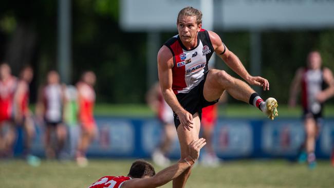 Jed Anderson in the Southern Districts vs Waratah 2023-24 NTFL men's knockout semifinal. Picture: Pema Tamang Pakhrin