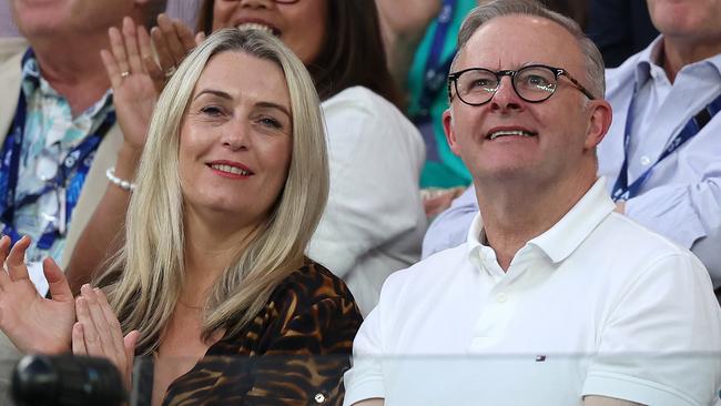 Prime Minister Anthony Albanese was booed at the tennis. Picture: Getty Images