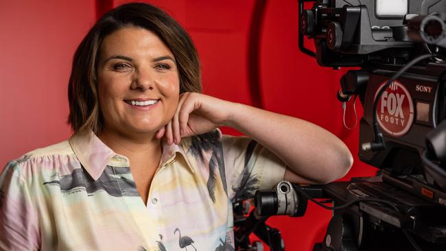 Kelli Underwood at Fox Footy. Picture: Jason Edwards