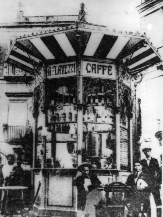 Amalio Lavezzi’s original gelato kiosk in Ercolano, Italy, circa 1870