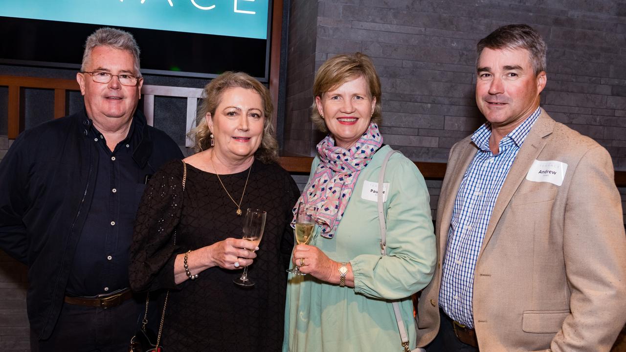 At the launch of the Terrace restaurant and outdoor space at the Southern Hotel are (from left) Richard and Yvonne Bowly as well as Pauline and Andrew Innes.