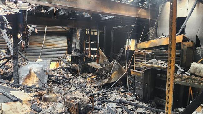 The inside of the Briffa family home after the fire. Picture: Facebook.