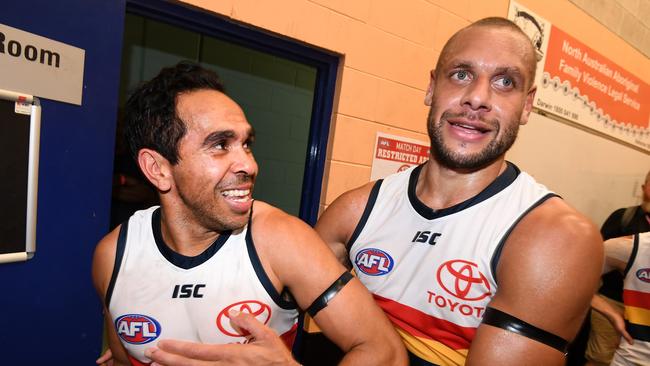 Will Eddie Betts and Cam Ellis-Yolmen both depart the Crows? Picture: AAP Image/Dan Peled