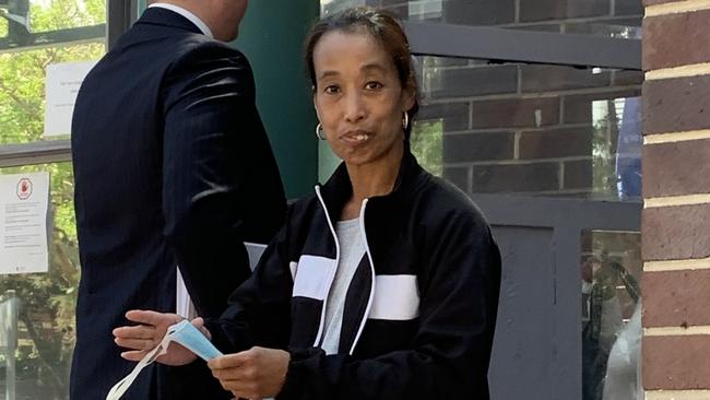 Violeta Hansen fronts Burwood Court for sentence. Picture: Nicole Pierre