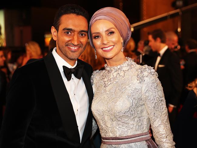 Waleed Aly and Susan Carland at the 2017 Logie Awards. Picture: AAP Image/Jonathan Di Maggio