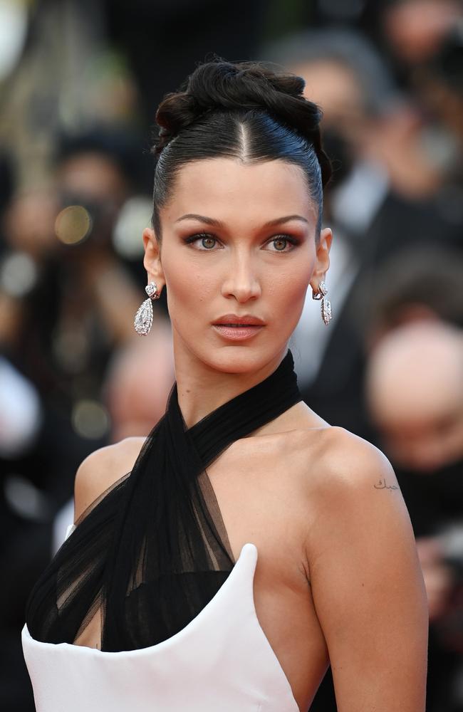 The supermodel styled her hair in an elegant updo. Picture: Kate Green/Getty Images