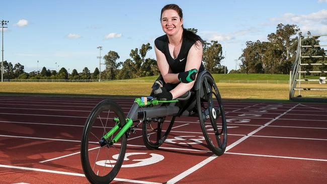 Wheelchair racer Angie Ballard.