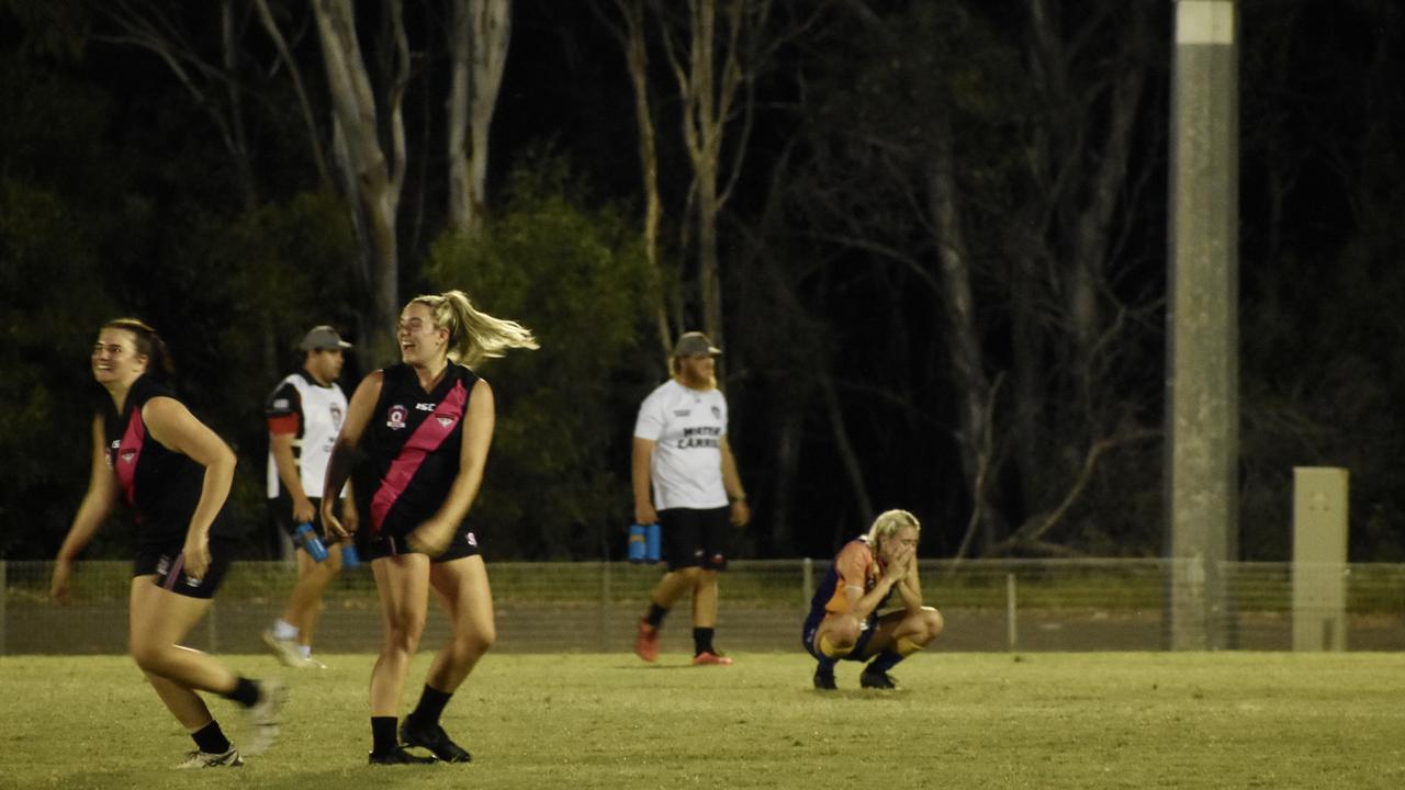 Hervey Bay Bombers have won the Wide Bay Women’s Grand Final against the Bundy Eagles. Picture: Isabella Magee