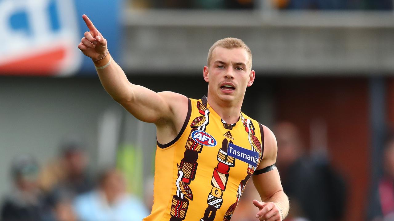 James Worpel celebrates a goal during his breakout 2019 campaign.