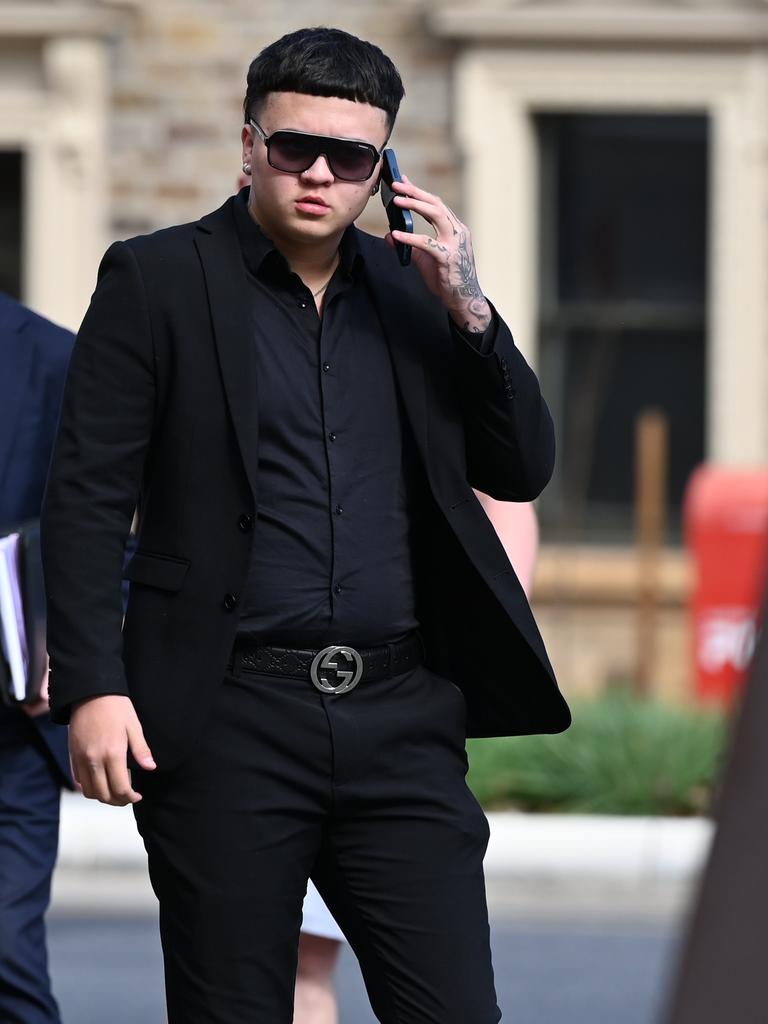 Putu Gino Pacino outside court. Picture: NCA NewsWire
