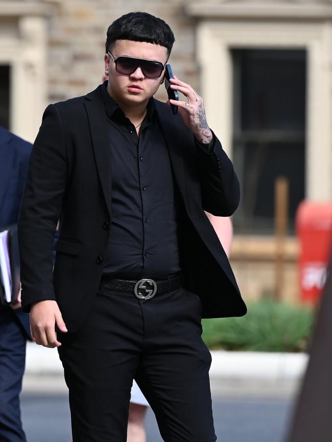 Putu Gino Pacino outside court. Picture: NCA NewsWire