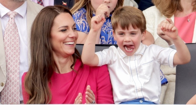 Princess Kate has revealed her youngest son Prince Louis is "rugby mad". Picture: Getty Images.