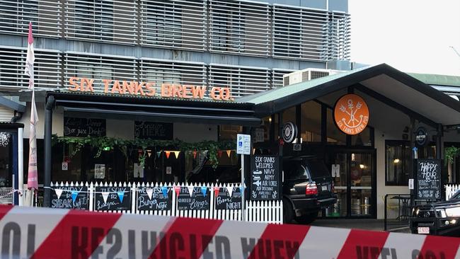 A Toyota LandCruiser was driven into the Six Tanks pub on Mitchell St early this morning