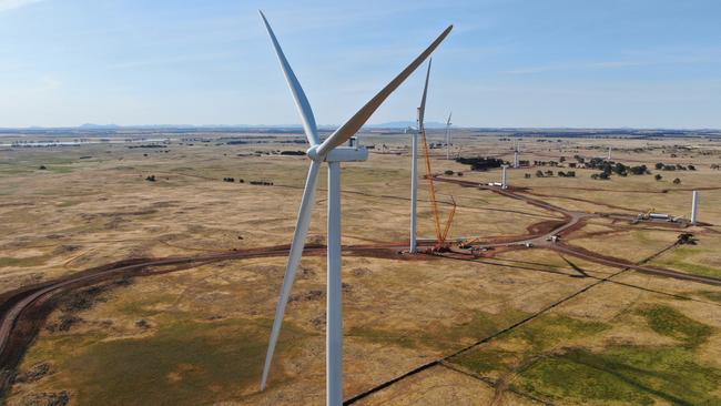 Tilt Renewables' Dundonnell wind farm under construction.