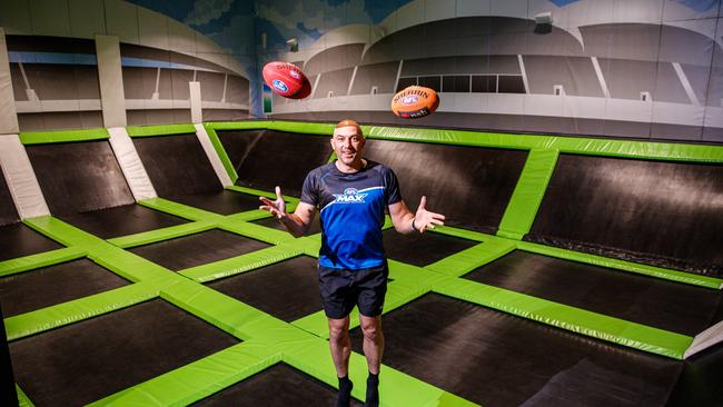 James Podsiadly inside the AFL Max facility. Picture: Matt Turner