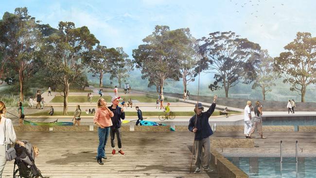 A concept rendering of the masterplan.