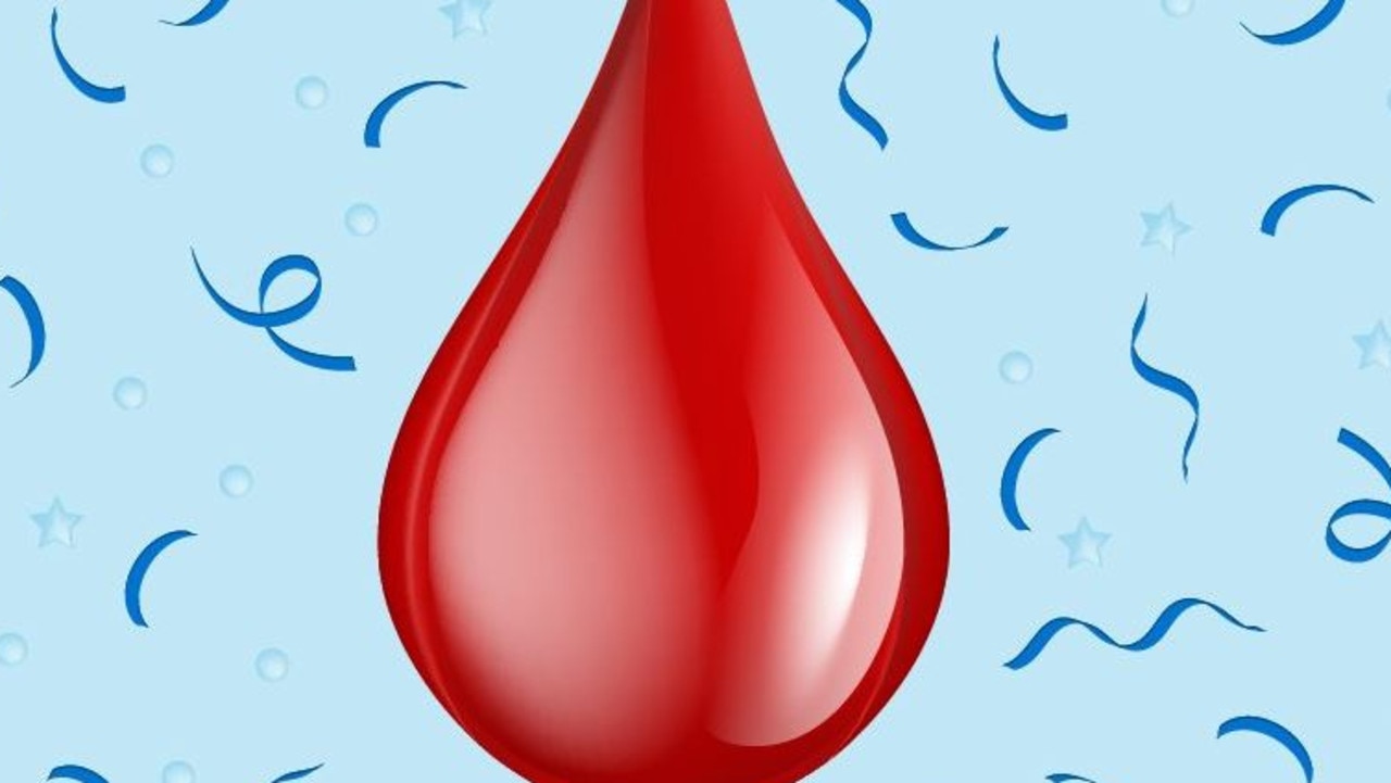 The tiny red drop of blood will be on smartphone keyboards globally very soon. Picture: Twitter