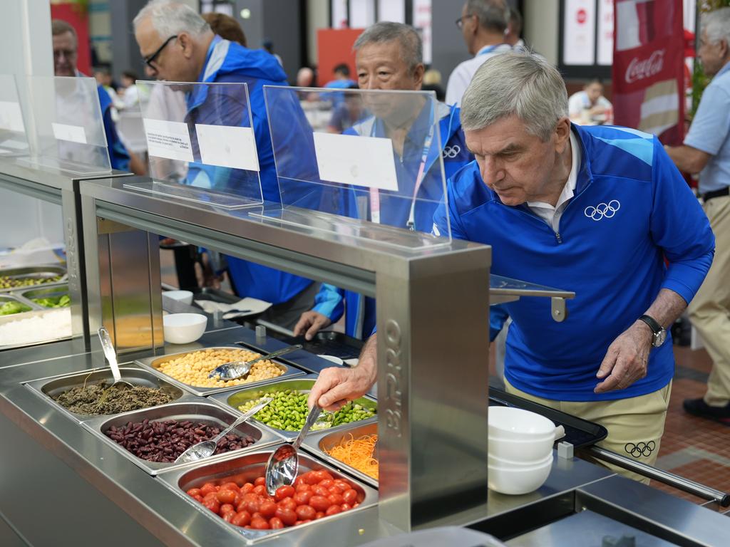 The village cafeterias ran out of meat and dairy in the opening days. Picture: Getty Images