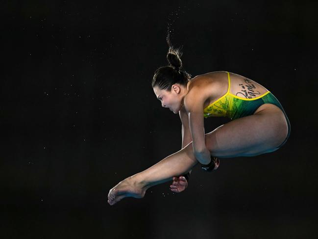 Melissa Wu has dived at her final Games. Picture: Manan Vatsyayana / AFP