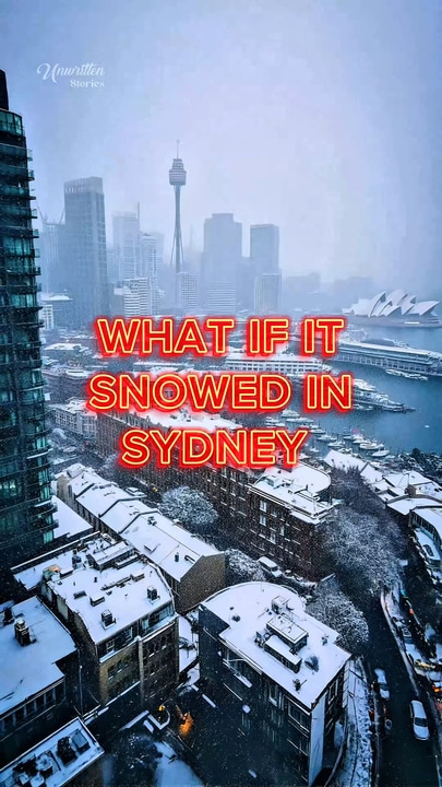 AI shows Sydney in the snow