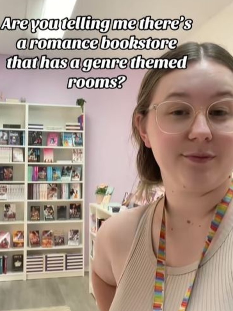 She’s learning to back herself because her bookstore idea has been such a win. Picture: TikTok/FictionandFriction