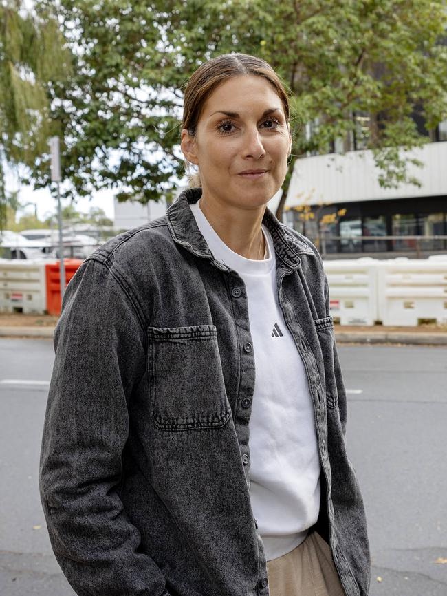 Nadine Venditti has two children enrolled at the school. Picture: Emma Brasier