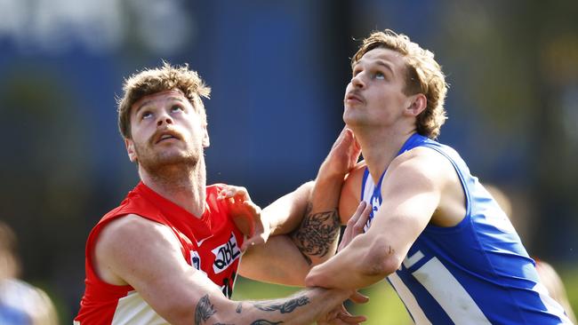 Peter Ladhams during a VFL match against North Melbourne.