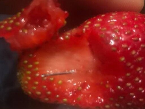 12/09/2018 Hoani van Dorp was hospitalised after swallowing a needle in a strawberry. Facebook