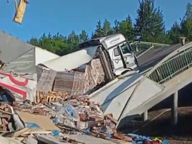 Two Russian bridges collapse near Ukraine within hours