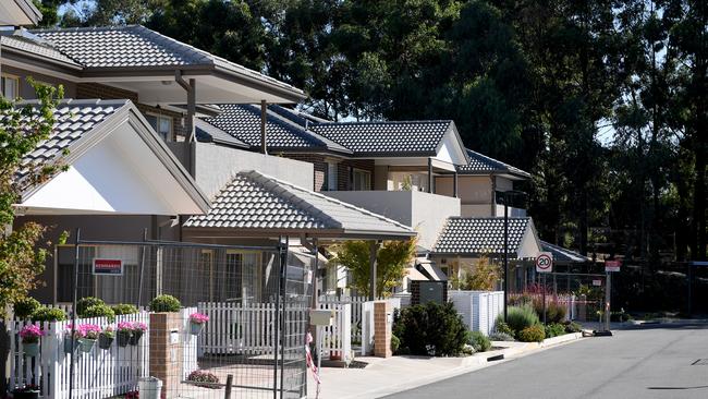 Anglicares Newmarch House in Western Sydney says said it is short-staffed and struggling to cope with the outbreak, which has killed five resident­s in one week. Picture: AAP