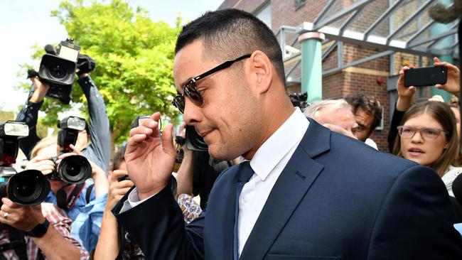 Former Titans fullback Jarryd Hayne is another high-profile player who has made headlines for all the wrong reasons. Picture: AAP Image