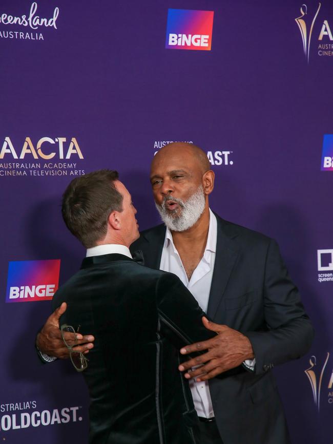 Tony Briggs on the Red Carpet at the 2024 Aacta Awards at HOTA on the Gold Coast. Picture: Glenn Campbell
