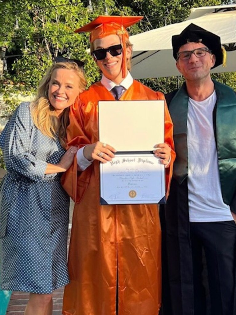 Deacon with his famous parents. Picture: Instagram/DeaconPhillippe