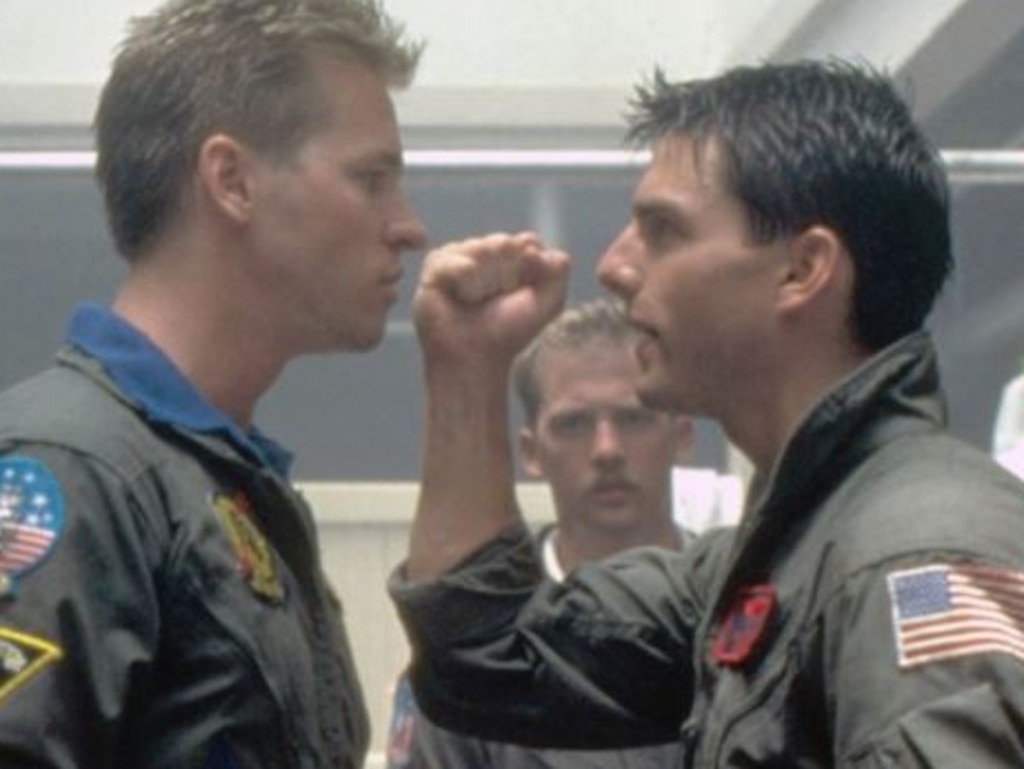 Tom Cruise and Val Kilmer in Top Gun had a similar dynamic in real life.