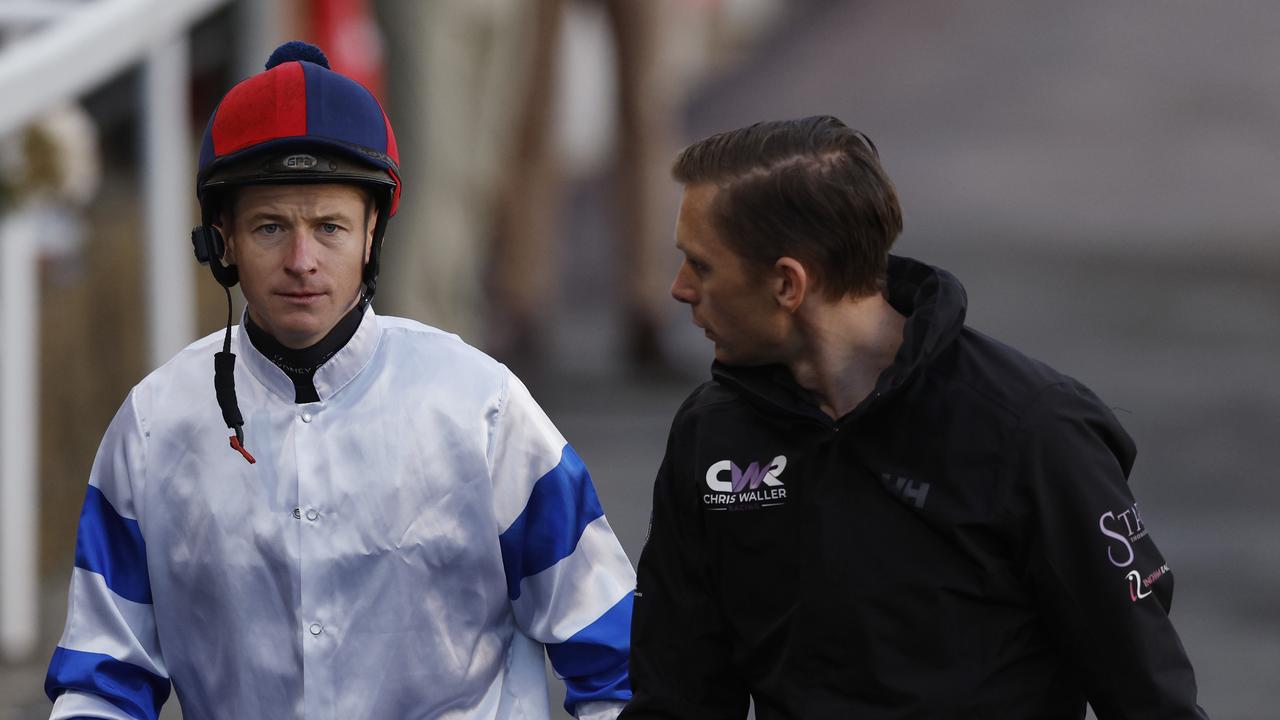 James McDonald walks back with Charlie Duckworth after coming off Via Sistina at Breakfast With The Best Picture: Michael Klein