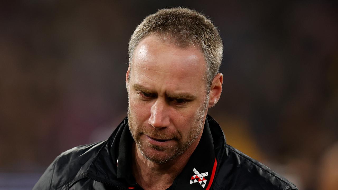 The pressure remains high on Essendon coach Ben Rutten. Picture: Getty Images