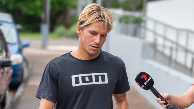 Connor John Christopher Lyons leaves Maroochydore Court House on a previous date. Picture: Patrick Woods.