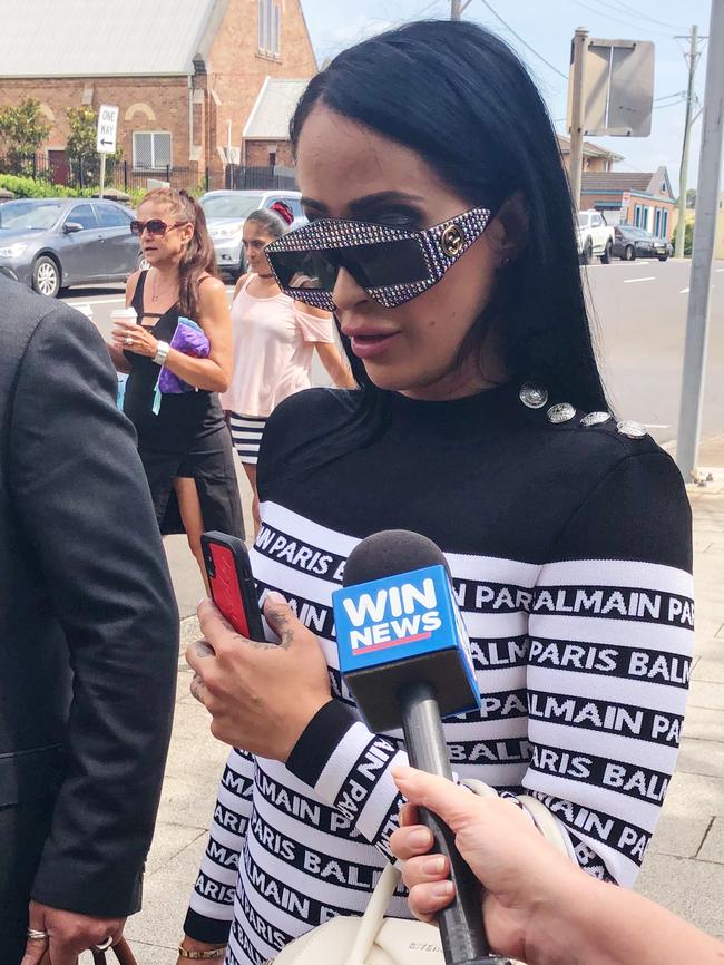 Margarita Tomovska, or ‘Mercedes Mum’ appears at Wollongong Local Court charged with a 200km/h police pursuit. Picture: Eliza Barr