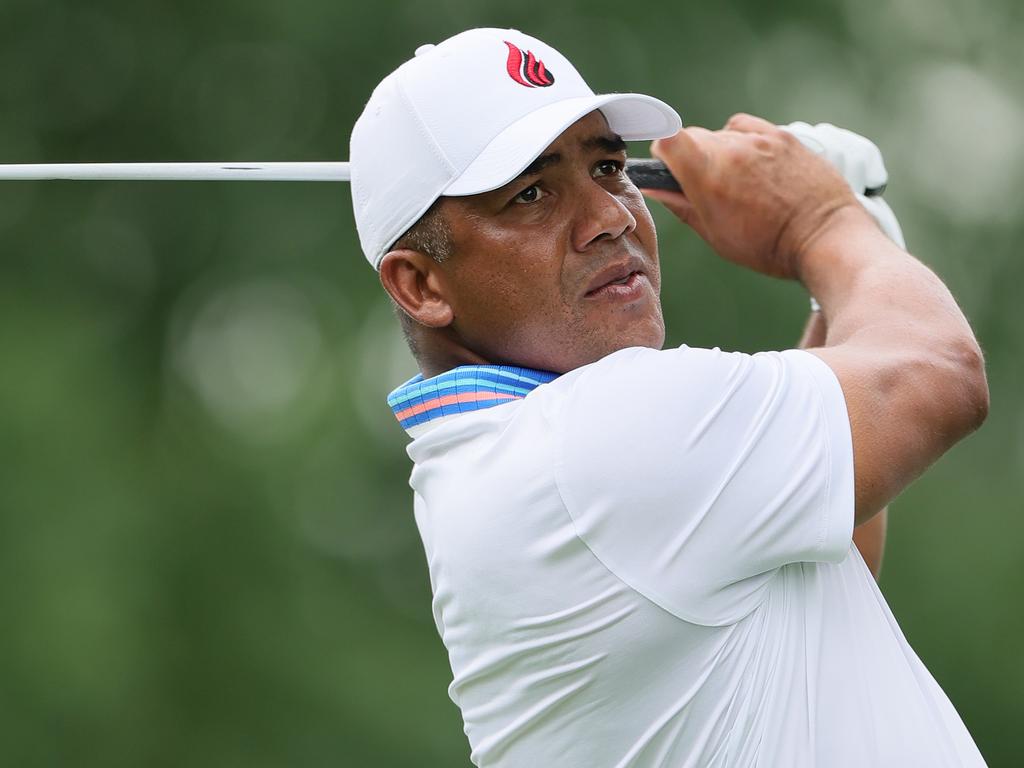 Jhonattan Vegas leads the PGA by two shots. Picture: Alex Slitz/Getty Images