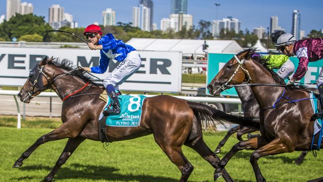 Flying Jess caused a boilover in the Magic Millions Guineas. Picture: AAP