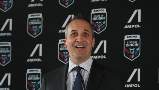 NRL CEO Andrew Abdo says there is no doubt the current contract climate must change. Picture: Brett Costello