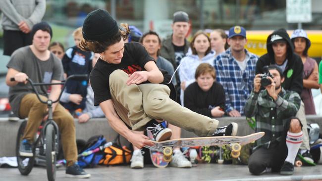 The Coffs Harbour skate facility in the heart of town at Brelsford Park has proved a winner with the young. Picture: Rob Wright / Coffs Coast Advocate