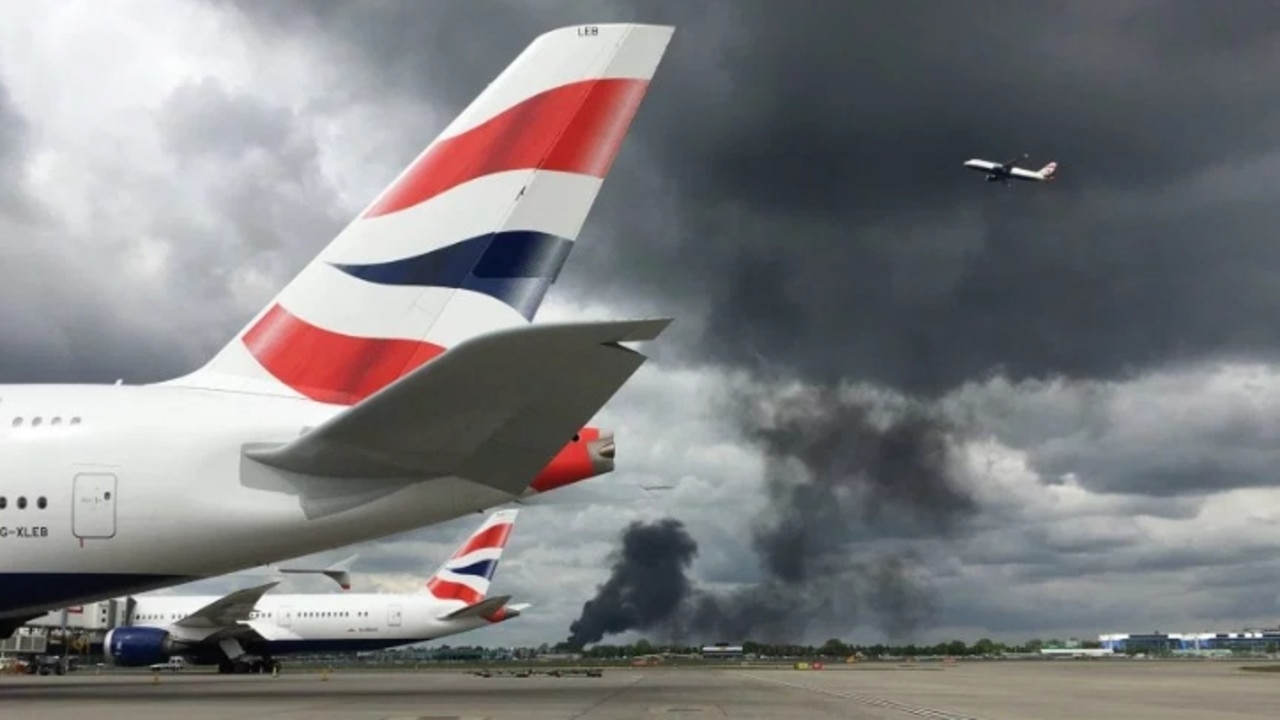 Explosions near Heathrow Airport, London: Vehicles on fire | news.com ...