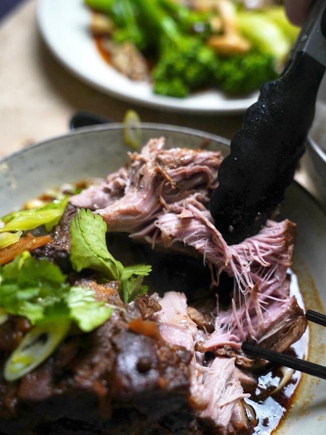 Jimmy Wong's Asian braised pork shoulder. Picture: Supplied