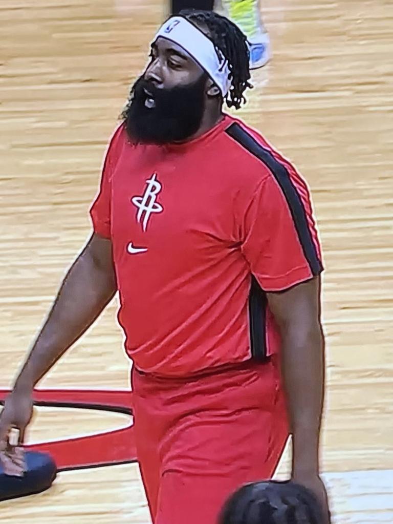 NBA 2020 James Harden, fat shaming, body transformation, Houston